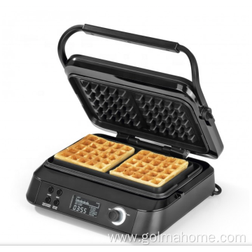 4 Slice stainless steel waffle maker commercial 1200W